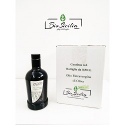 OFFERTA DEL MESE Cartone N.6 Bottiglie 0,50 ml Olio ExtraVergine di Oliva Biologico Certificato  Cracchiolo