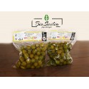 GREEN OLIVES NOCELLARA VARIETY OF THE VALLEY OF THE BELICE WHOLE APERITIF