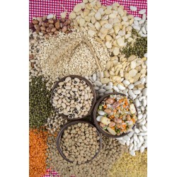 Misto di legumi secchi bio siciliani con riso gr.400